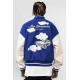 Harsh And Cruel Embroidered Clouds Varsity Jacket Harsh And Cruel Embroidered Clouds Varsity Jacket