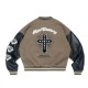 Harsh And Cruel New Century Embroidered Varsity Jacket Harsh And Cruel New Century Embroidered Varsity Jacket