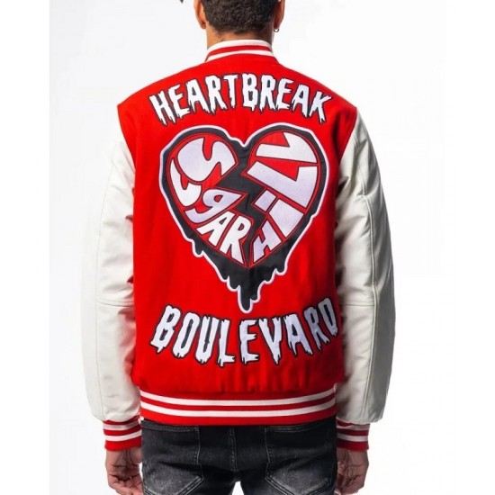 Heart Break Letterman Varsity Jacket Heart Break Letterman Varsity Jacket