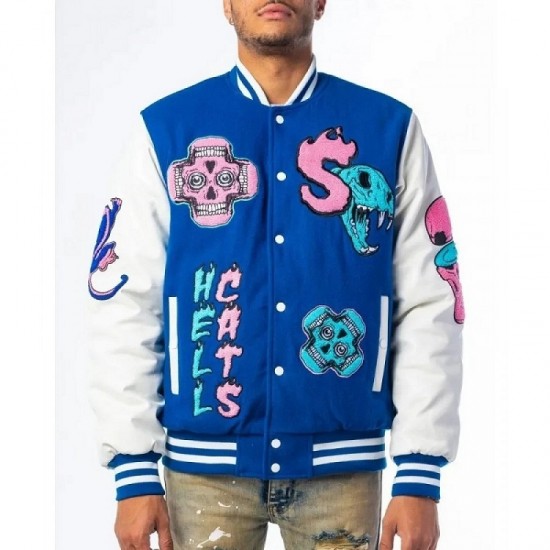HellCats Letterman Blue Varsity Jacket HellCats Letterman Blue Varsity Jacket