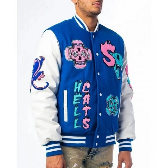 HellCats Letterman Blue Varsity Jacket HellCats Letterman Blue Varsity Jacket