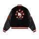 Hello Kitty Apples Wool Black Varsity Jacket Hello Kitty Apples Wool Black Varsity Jacket