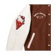 Hello Kitty Apples Wool Brown Varsity Jacket Hello Kitty Apples Wool Brown Varsity Jacket