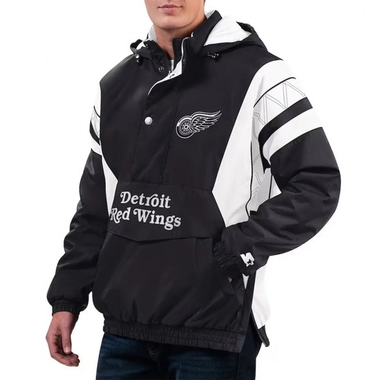 Home Team Detroit Red Wings Half-Zip Hoodie Jacket Home Team Detroit Red Wings Half-Zip Hoodie Jacket