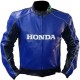 Honda Blue Racing Motorbike Leather Jacket Honda Blue Racing Motorbike Leather Jacket