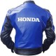 Honda Blue Racing Motorbike Leather Jacket Honda Blue Racing Motorbike Leather Jacket