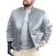 Houston Oilers Adaptive Team Graphic Varsity Satin Jacket
