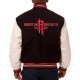 Houston Rockets Black and White Varsity Jacket Houston Rockets Black and White Varsity Jacket