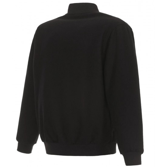 Houston Rockets Bomber Black Wool Jacket Houston Rockets Bomber Black Wool Jacket