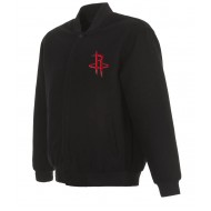 Houston Rockets Bomber Black Wool Jacket 