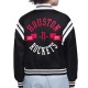 Houston Rockets Printed Logo Varsity Satin Jacket Houston Rockets Printed Logo Varsity Satin Jacket