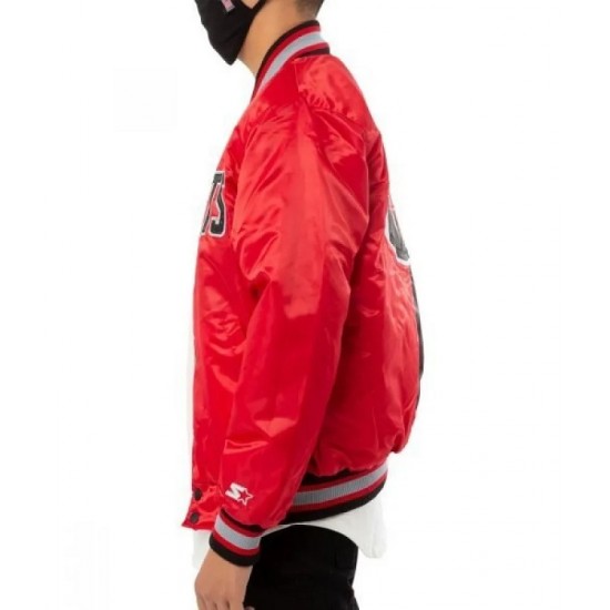 Houston Rockets Red and Black Jacket Houston Rockets Red and Black Jacket