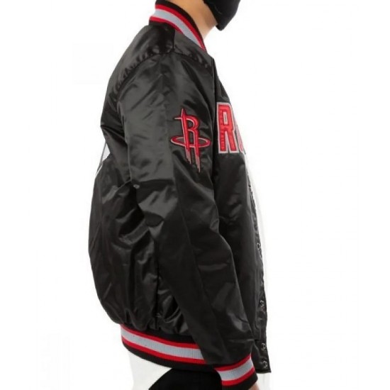 Houston Rockets Red and Black Jacket Houston Rockets Red and Black Jacket