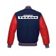 Houston Texans NFL Red and Blue Letterman Jacket Houston Texans NFL Red and Blue Letterman Jacket