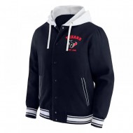 Houston Texans Navy Cotton Hooded Jacket