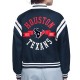 Houston Texans Printed Logo Varsity Satin Jacket