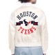 Houston Texans Printed Logo Varsity Satin Jacket