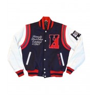 Howard University The Mecca Varsity Blue and White Jacket