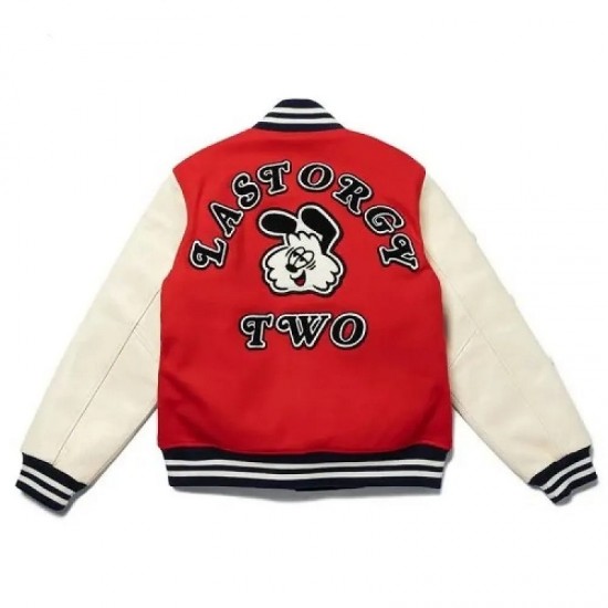 Human Made X Undercover Last Orgy 2 Red Wool Varsity Jacket Human Made X Undercover Last Orgy 2 Red Wool Varsity Jacket