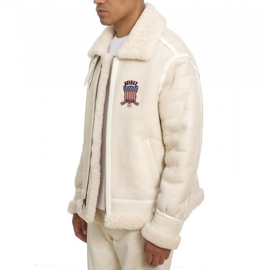 Icon Shearling Leather Biker Jacket