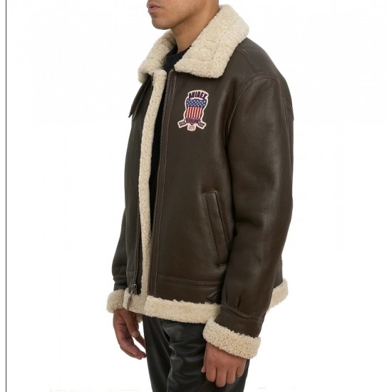 Icon Shearling Leather Biker Jacket