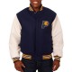 Indiana Pacers Navy and White Varsity Jacket Indiana Pacers Navy and White Varsity Jacket