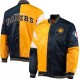 Indiana Pacers Starter Satin Yellow and Blue Jacket Indiana Pacers Starter Satin Yellow and Blue Jacket