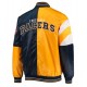 Indiana Pacers Yellow and Blue Starter Jacket Indiana Pacers Yellow and Blue Starter Jacket