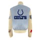 Indianapolis Colts Blue Biker Varsity Jacket Indianapolis Colts Blue Biker Varsity Jacket