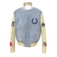 Indianapolis Colts Blue Biker Varsity Jacket Indianapolis Colts Blue Biker Varsity Jacket