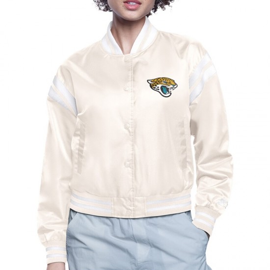 Jacksonville Jaguars Printed Logo Varsity Satin Jacket