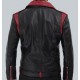 Jimmy Mens Black and Maroon Moto Jacket Jimmy Mens Black and Maroon Moto Jacket