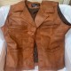John Wayne Brown Leather Vest