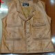 John Wayne Brown Leather Vest