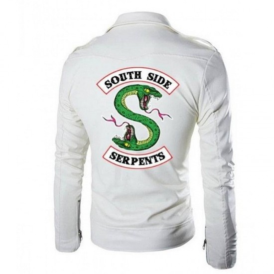 Jughead's South Side Serpents Riverdale Snake Poison Leather Costume Cosplay Jacket With Vest Jughead's South Side Serpents Riverdale Snake Poison Leather Costume Cosplay Jacket With Vest