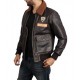 Jumanji 2 Nick Jonas Bomber Leather Jacket Jumanji 2 Nick Jonas Bomber Leather Jacket