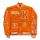 KP University Varsity Orange Jacket KP University Varsity Orange Jacket