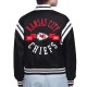 Kansas City Chiefs Printed Logo Varsity Satin Jacket