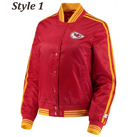 Kansas City Chiefs Starter Red Satin Jacket Kansas City Chiefs Starter Red Satin Jacket