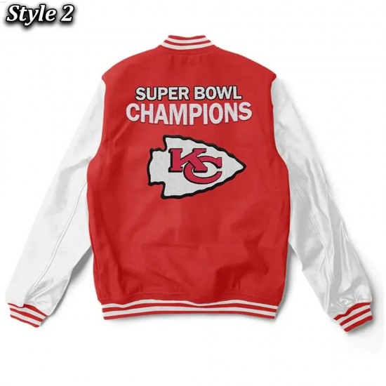 Kansas City Chiefs Super Bowl Red and White Jacket Kansas City Chiefs Super Bowl Red and White Jacket
