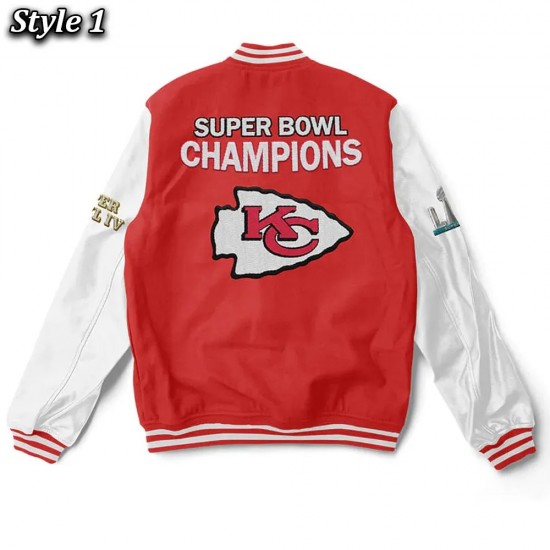 Kansas City Chiefs Super Bowl Red and White Jacket Kansas City Chiefs Super Bowl Red and White Jacket