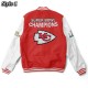 Kansas City Chiefs Super Bowl Red and White Jacket Kansas City Chiefs Super Bowl Red and White Jacket