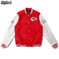 Kansas City Chiefs Super Bowl Red and White Jacket