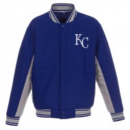 Kansas City Royals Accent Varsity Royal Wool Jacket