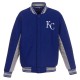 Kansas City Royals Accent Varsity Royal Wool Jacket Kansas City Royals Accent Varsity Royal Wool Jacket
