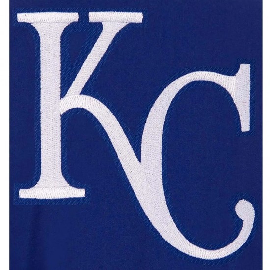 Kansas City Royals Accent Varsity Royal Wool Jacket Kansas City Royals Accent Varsity Royal Wool Jacket