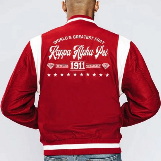Kappa Alpha PSI World’s Greatest Frat Maroon Varsity Wool Jacket Kappa Alpha PSI World’s Greatest Frat Maroon Varsity Wool Jacket