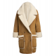 Karlie Kloss Brown Shearling 2022 Coat