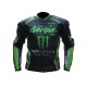 Kawasaki Monster Green Leather Jacket Kawasaki Monster Green Leather Jacket