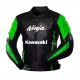 Kawasaki Ninja Black Green Racing Leather Jacket Kawasaki Ninja Black Green Racing Leather Jacket